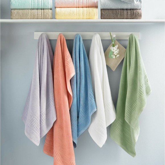 Martha Stewart Collection 100% Cotton Plush 20" x 30" Tub Mat - Hydrangea Blue - Picture 4 of 4